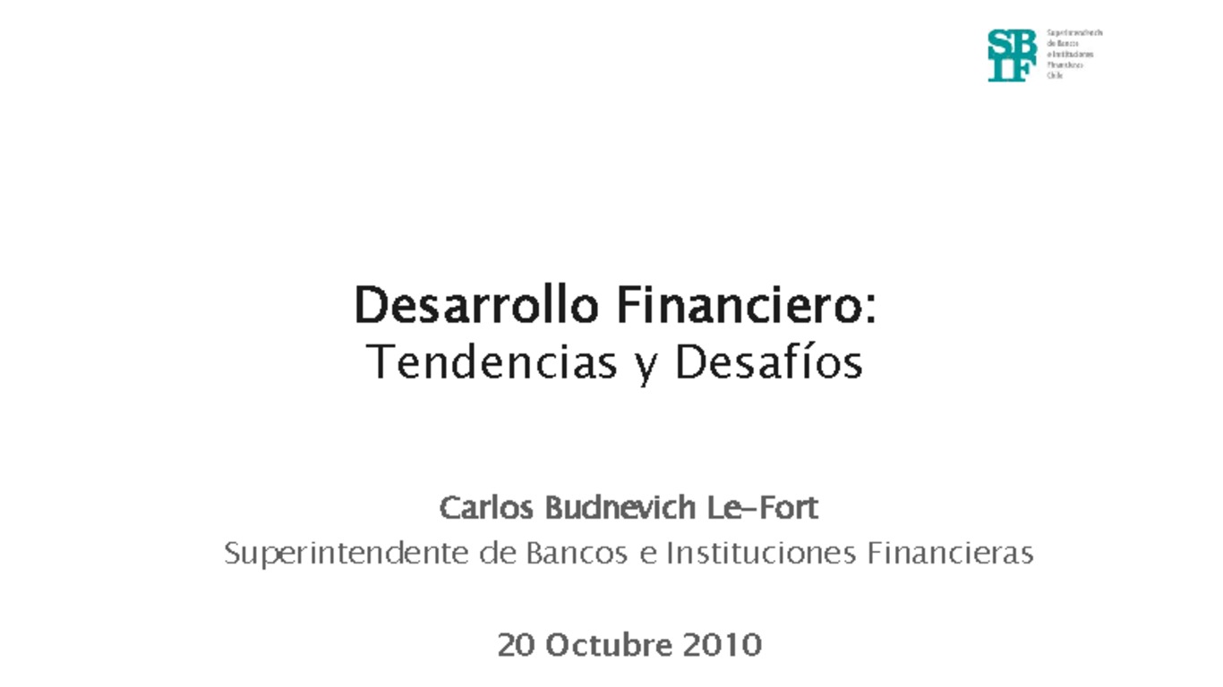Presentación Desarrollo Financiero: Tendencias y Desafíos