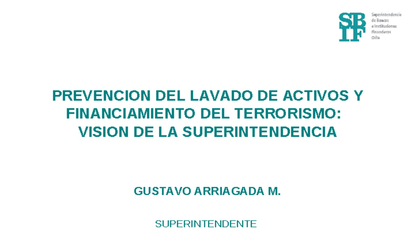 Presentación en Seminario sobre Prevención de Lavado de Activos