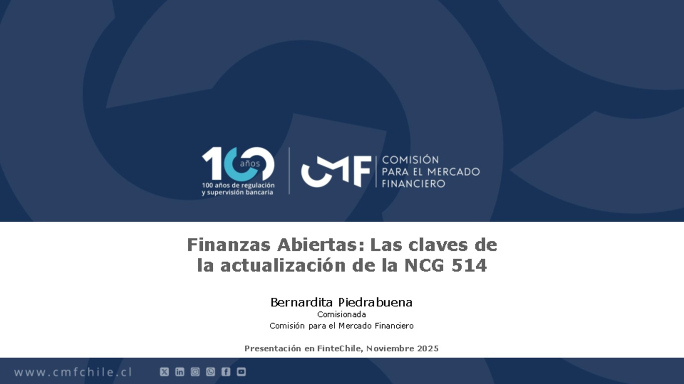 Finanzas Abiertas: Las claves de la actualización de la NCG 514