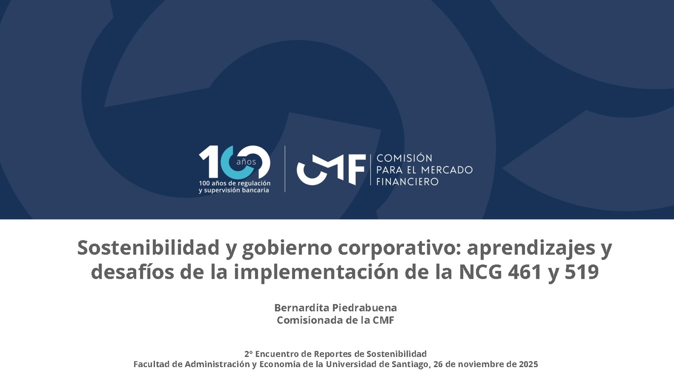Sostenibilidad y gobierno corporativo: aprendizajes de la implementación de la NCG 461 y 519