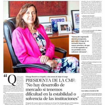 “No hay desarrollo de mercado si tenemos dificultad en la estabilidad o solvencia de las instituciones”