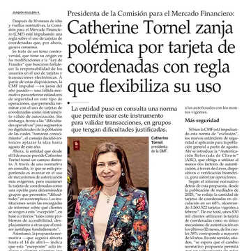 Catherine Tornel zanja polémica por tarjeta de coordenadas con regla que flexibiliza su uso