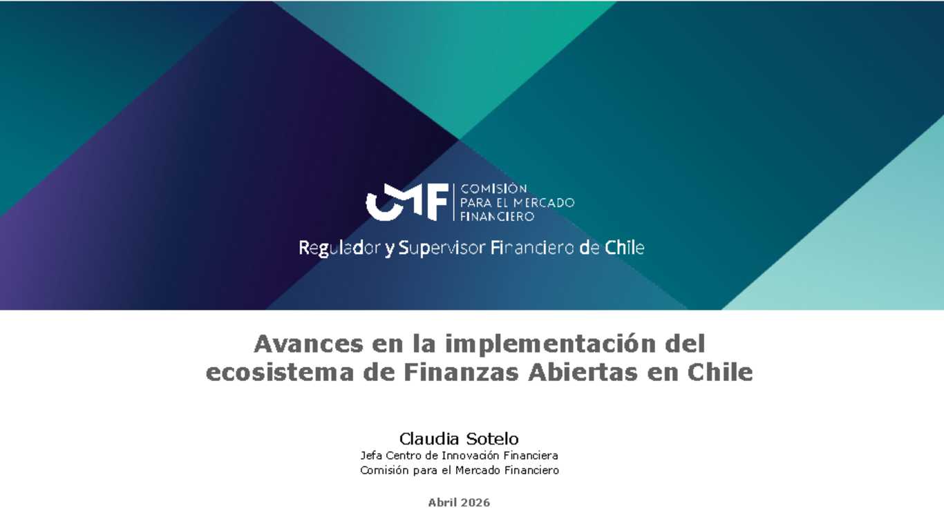Avances en la implementación del ecosistema de Finanzas Abiertas en Chile