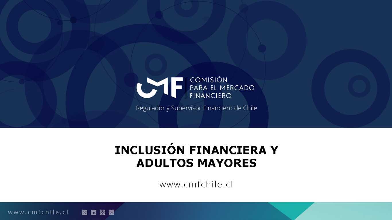 Inclusión Financiera y adultos mayores