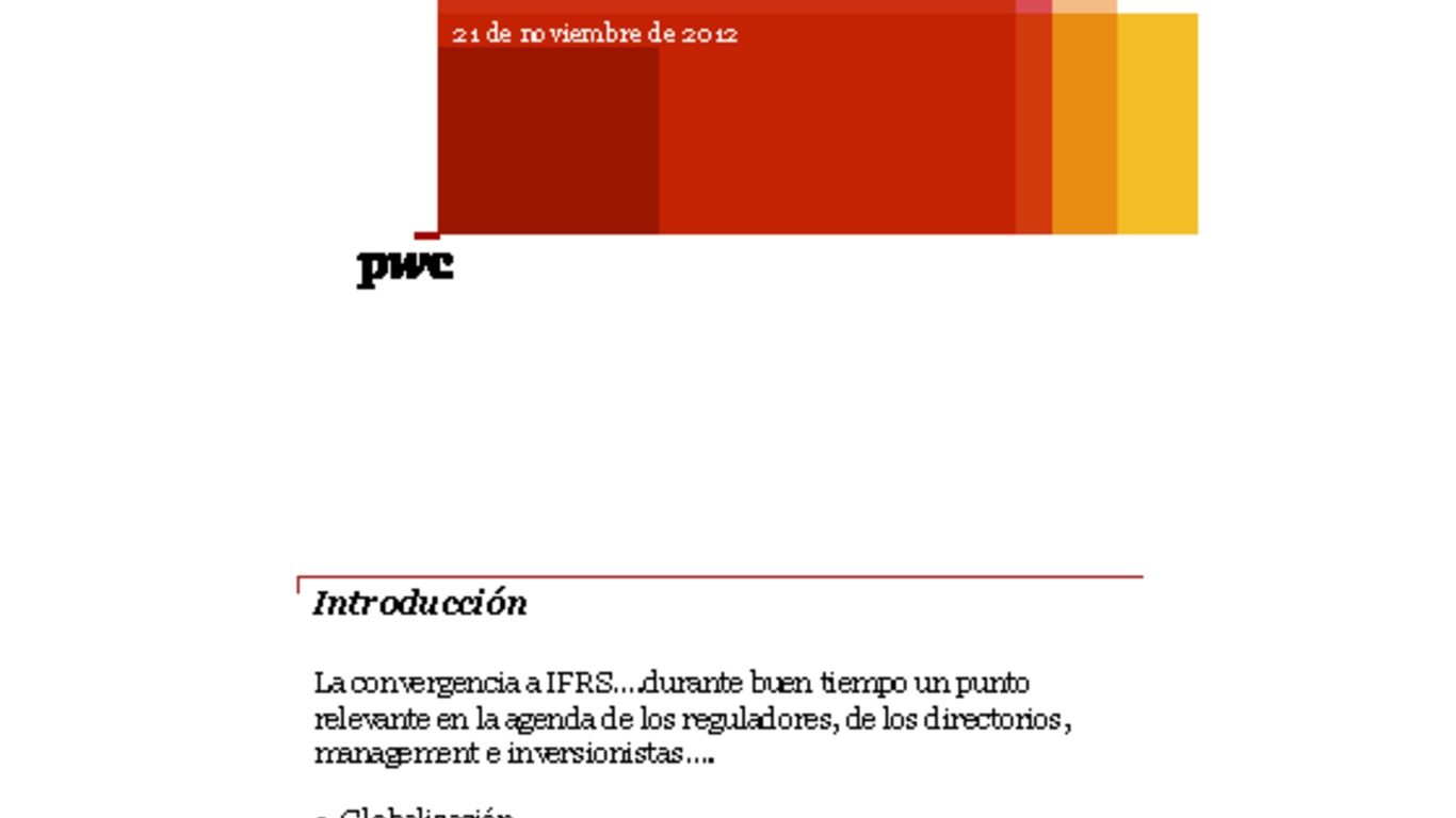 Conferencia Anual EMC - IOSCO 2012 - ICARE. Presentación de Sergio Tubio, Socio PWC. 21 de noviembre 2012.