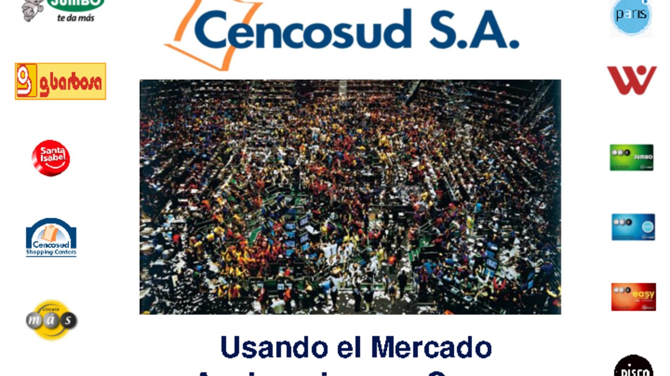 Seminario: Conferencia Internacional Desarrollo del Mercado Bursátil en Chile. Presentación de Laurence Golborne: Usando el Mercado Accionario para Crecer, 26 de junio de 2008