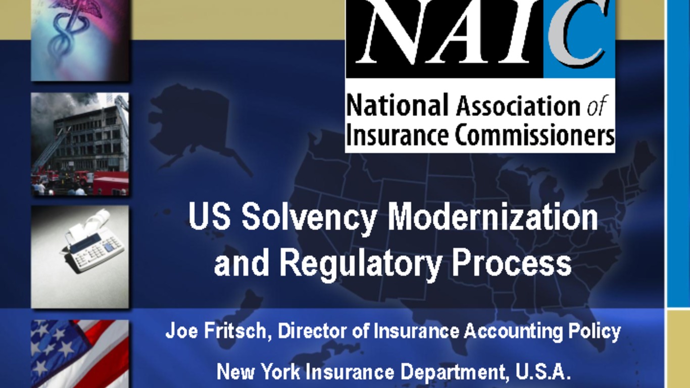 Seminario de la IAIS (Organización Internacional de Reguladores de Seguros), sobre la supervisión de solvencia en el mercado asegurador. Presentación de Kris Defrain: "US Solvency Modernization and Regulatory Process". 20 de abril de 2009.