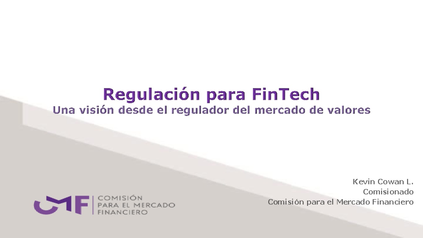 Presentación Comisionado de la CMF Kevin Cowan