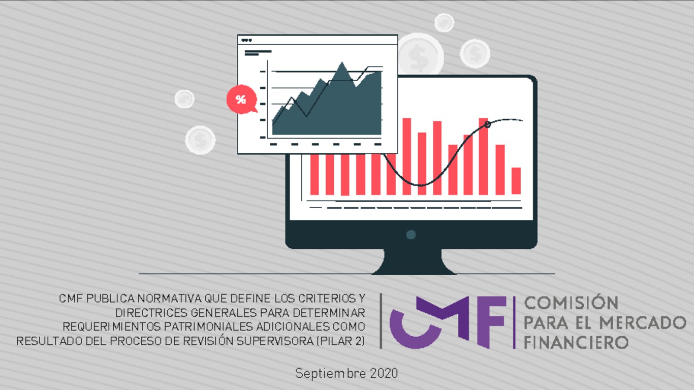 Presentación "CMF publica normativa que define los criterios y directrices generales para determinar requerimientos patrimoniales adicionales como resultado del proceso de revisión supervisora (Pilar 2)"