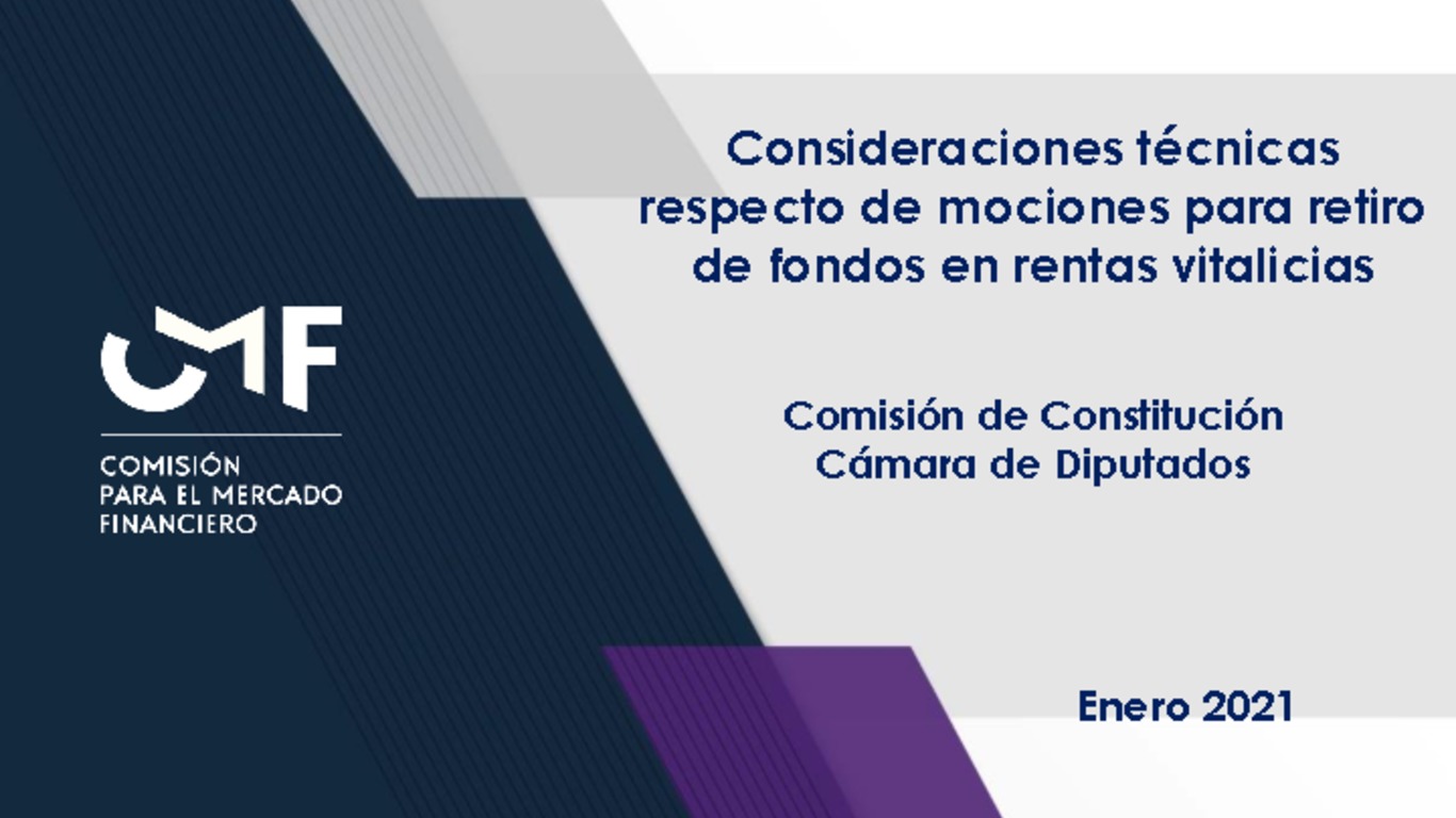 Presentación: Consideraciones técnicas respecto de mociones para retiro de fondos en rentas vitalicias - Kevin Cowan