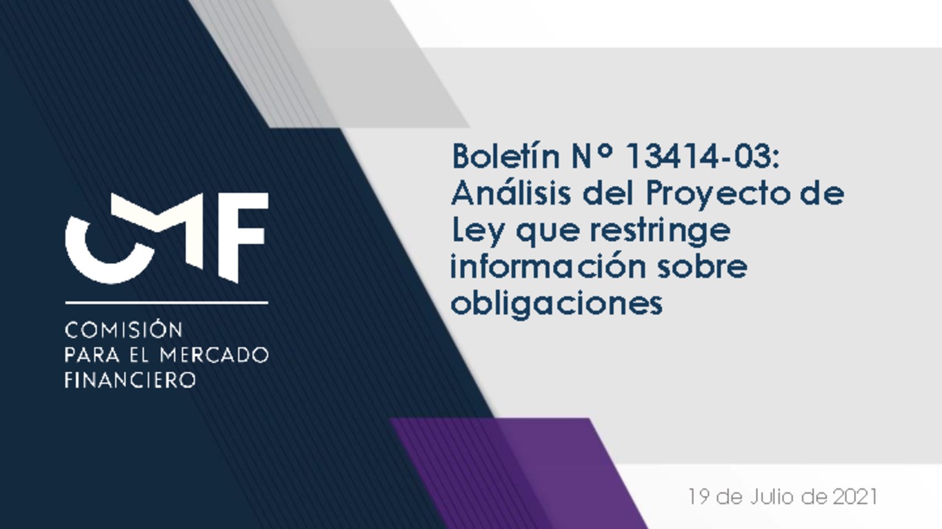 Boletín Nº 13414-03: Análisis del Proyecto de Ley que restringe información sobre obligaciones