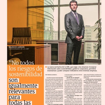 Mauricio Larraín: "No todos los riesgos de sostenibilidad son igualmente relevantes para todas las empresas". Diario Financiero (17/11/2021)