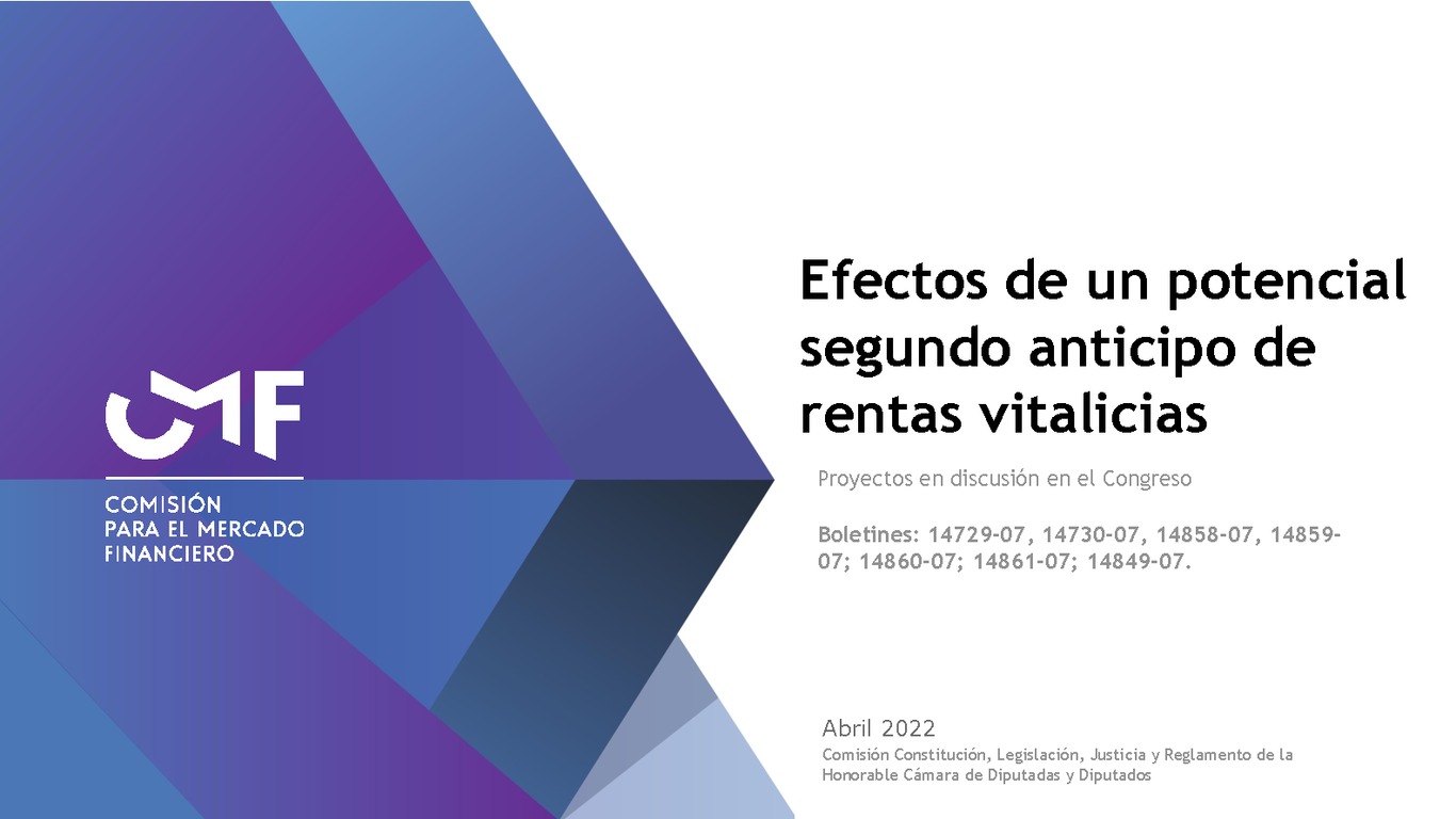 Efectos de un potencial segundo anticipo de rentas vitalicias