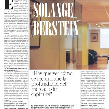 Solange Berstein: "Hay que ver cómo se recompone la profundidad del mercado de capitales"