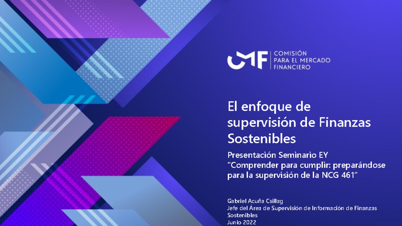 El enfoque de supervisión de Finanzas Sostenibles