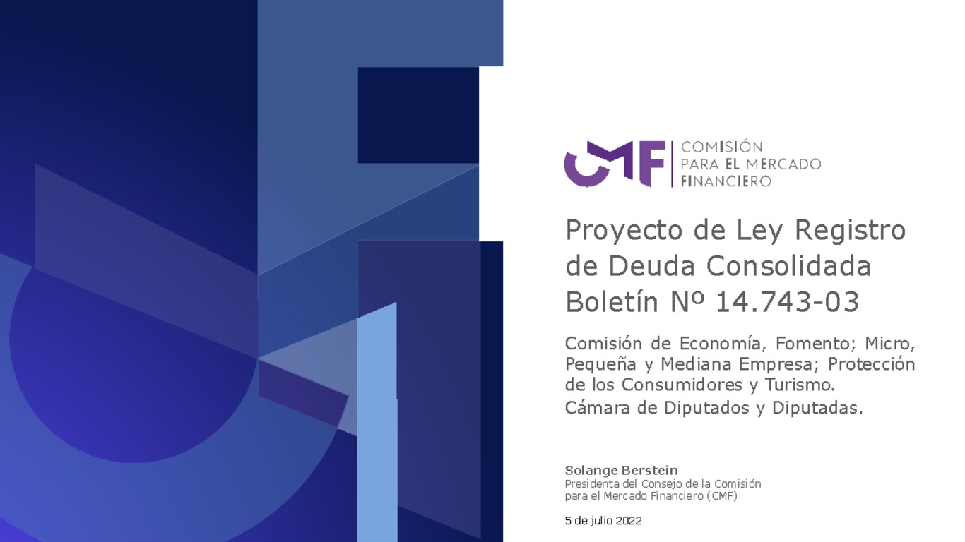 Presentación: Proyecto de Ley Registro de Deuda Consolidada