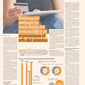 Tarjetas de prepago se posicionan en el mercado y ya representan 11% del sistema