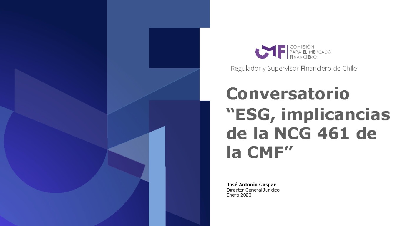 Presentación "Las implicancias de la NCG 461 de la CMF"