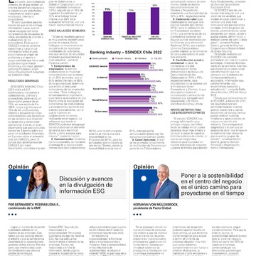 Discusión y avances en la divulgación de información ESG