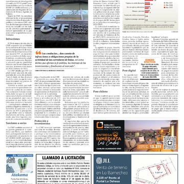 CMF multa con 13.500 UF a corredora de bolsa STF Capital