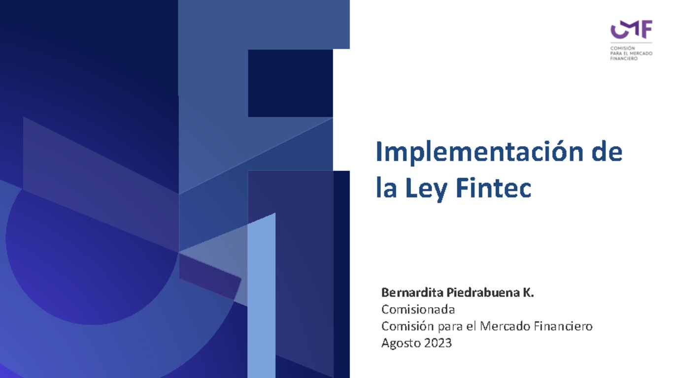 Implementación de la Ley Fintec
