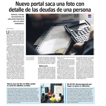 Nuevo portal saca una foto con detalle de las deudas de una persona