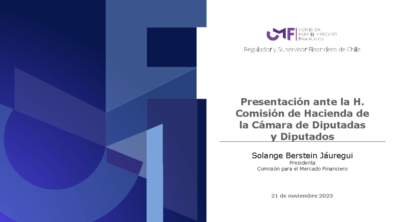 Presentación ante la Comisión de Hacienda de la Cámara de Diputadas y Diputados.