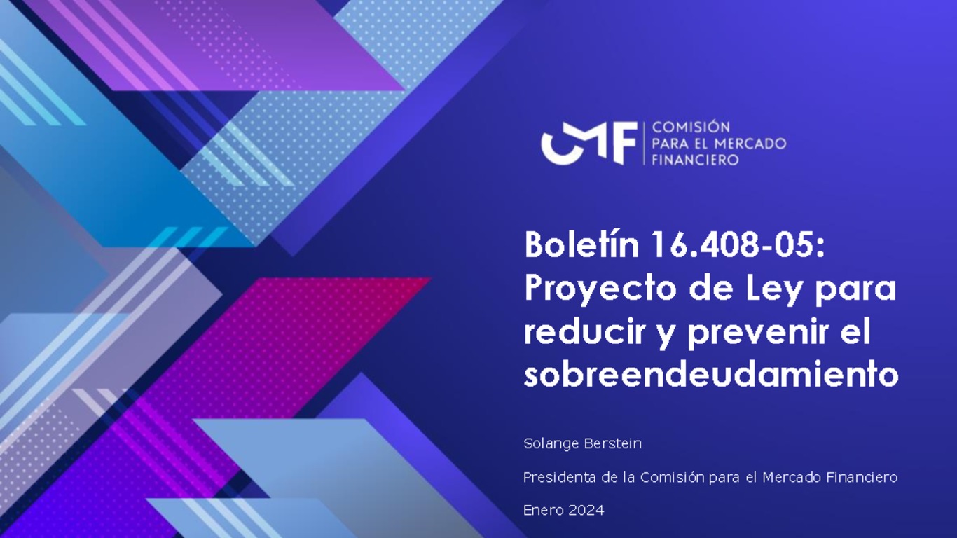 Proyecto de Ley para reducir y prevenir el sobreendeudamiento.
