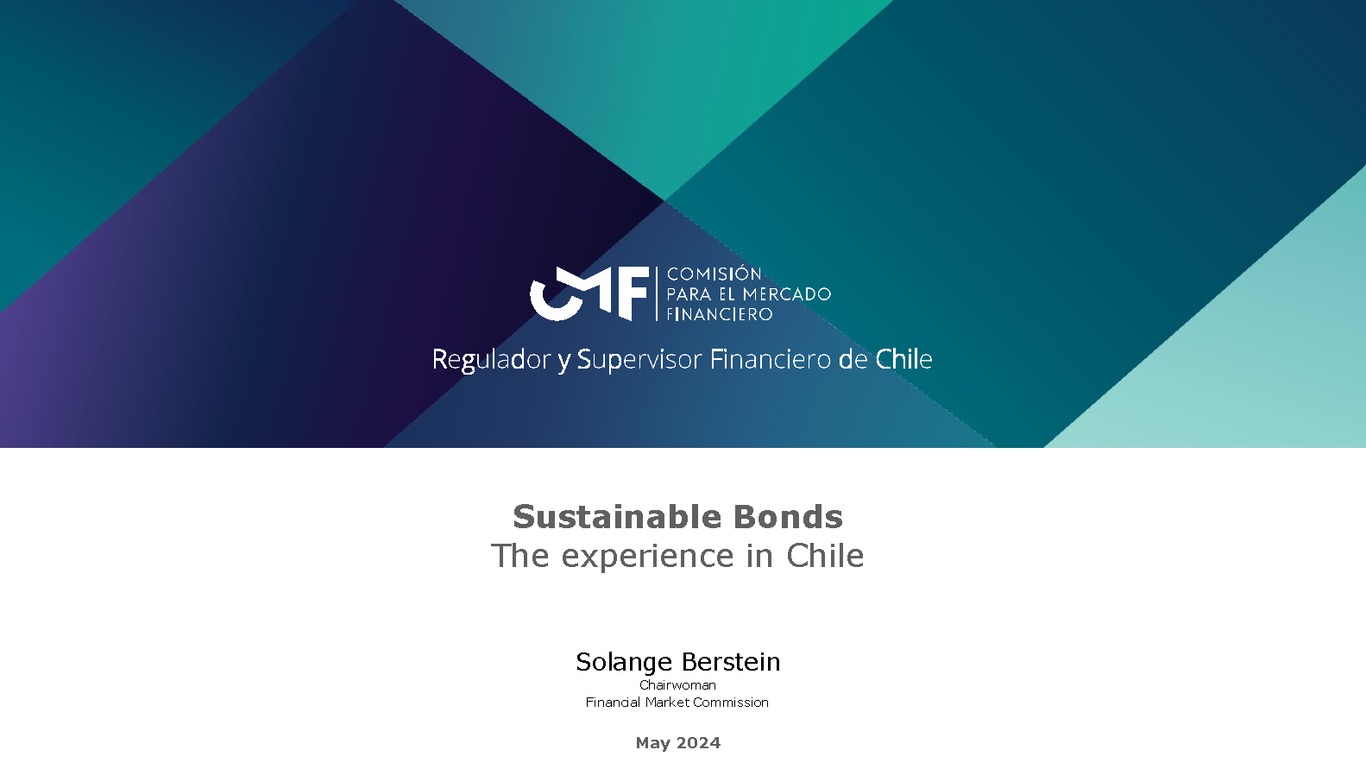 Sustainable Bonds: the experience in Chile