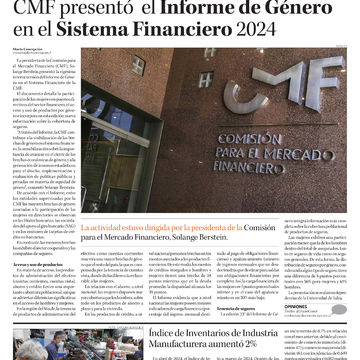CMF presentó el Informe de Género en el Sistema Financiero 2024