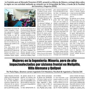 ¿Cómo es el acceso de mujeres a productos financieros en el Maule?