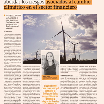 Los planes del comité de la CMF para abordar los riesgos asociados al cambio climático en el sector financiero