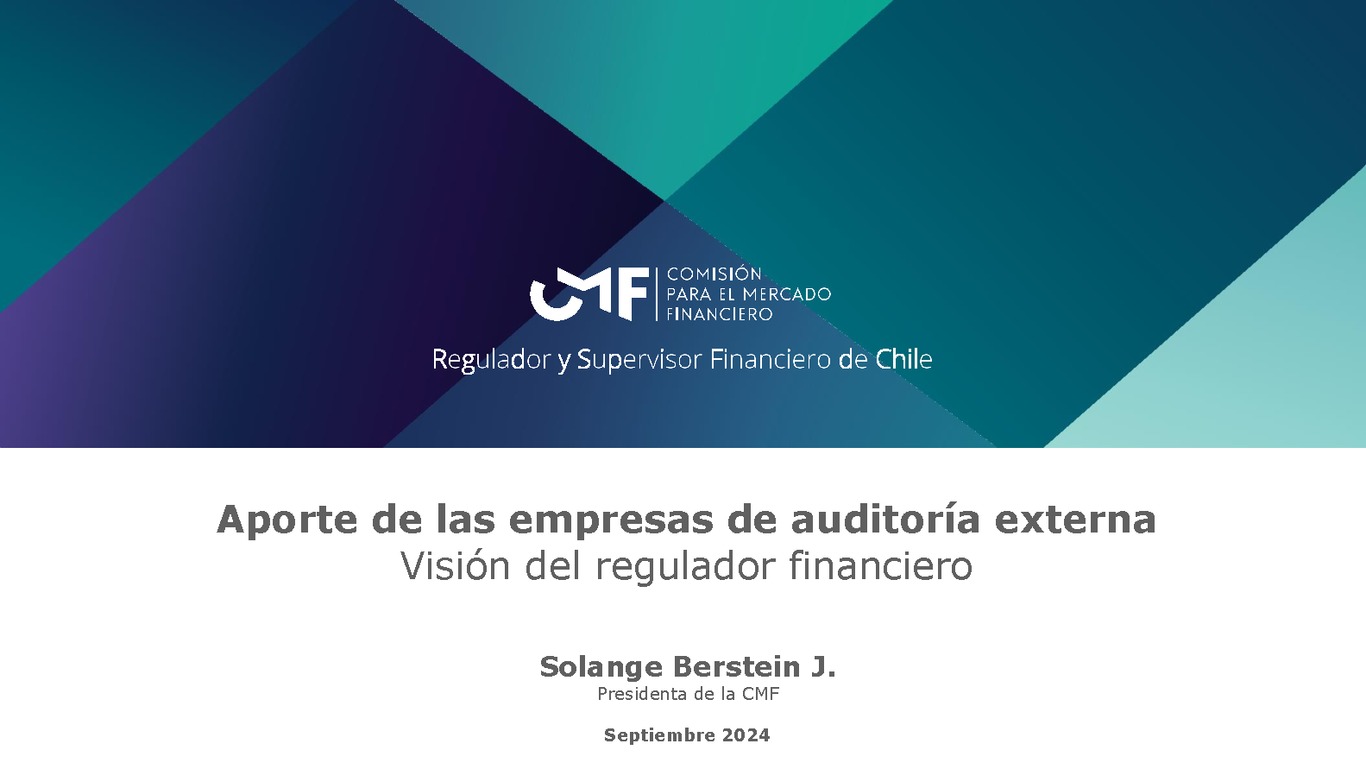 Aporte de las empresas de auditoría externa. Visión del regulador financiero