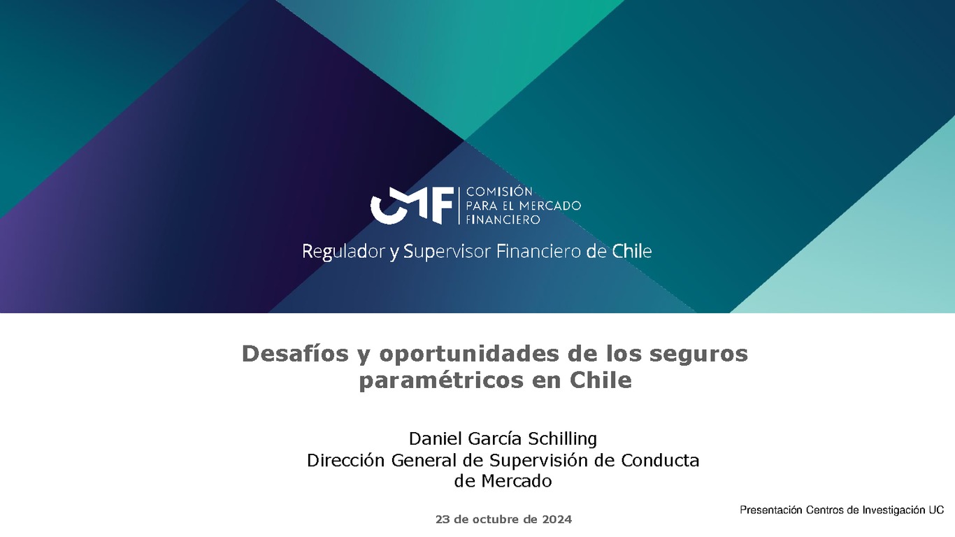 Desafíos y oportunidades de los seguros paramétricos en Chile