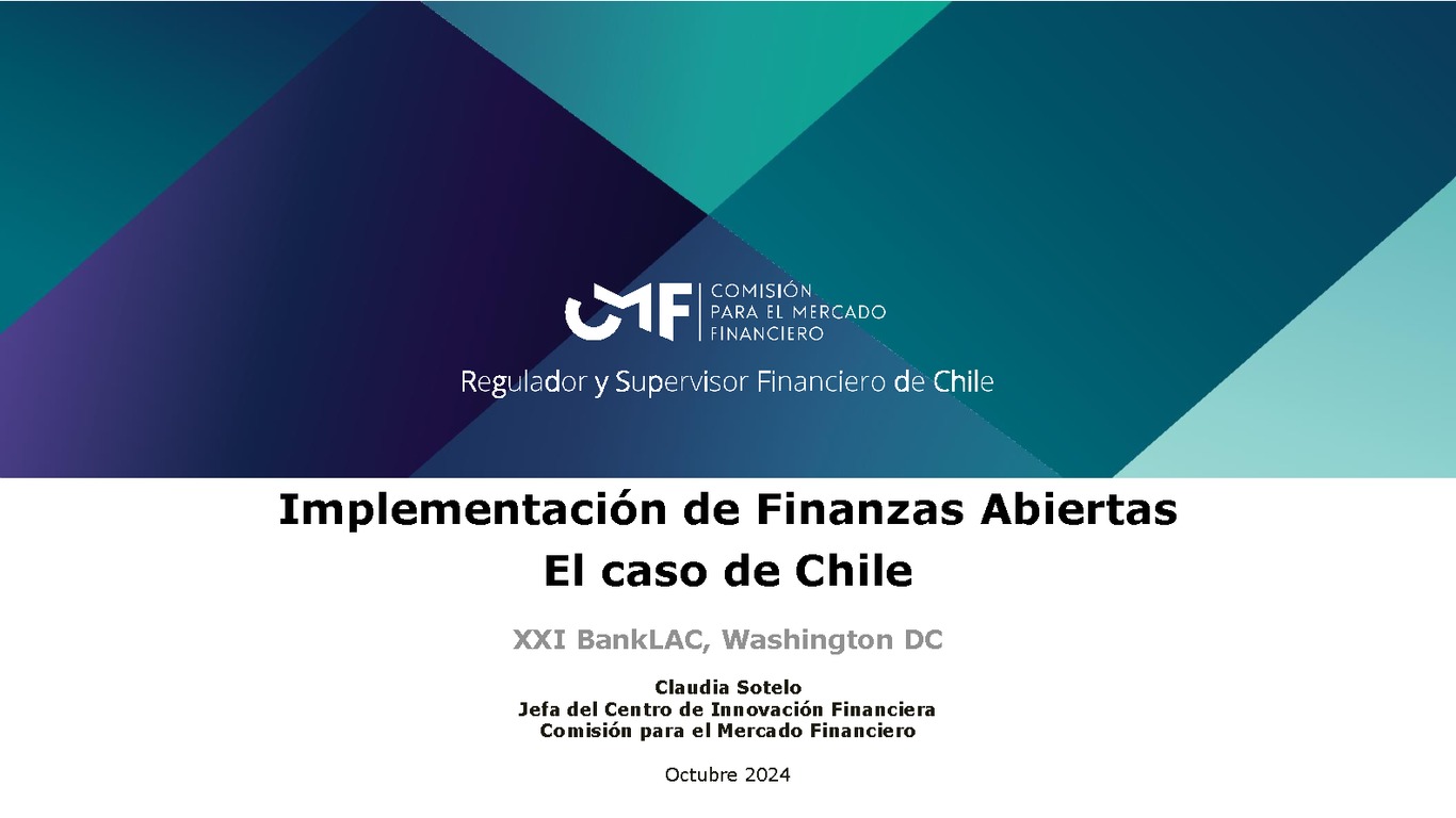 Implementación de Finanzas Abiertas: El caso de Chile