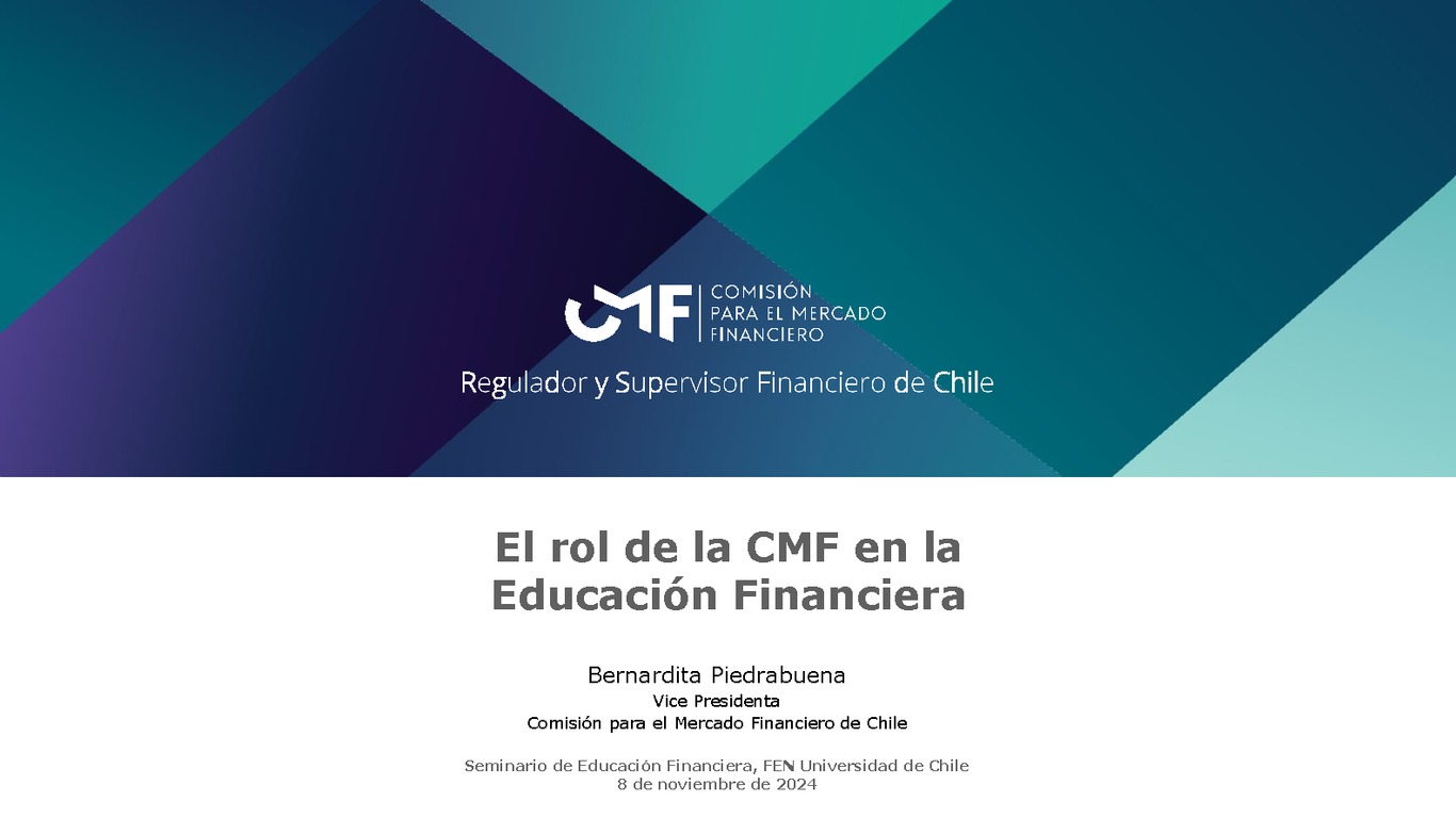 El rol de la CMF en la Educación Financiera