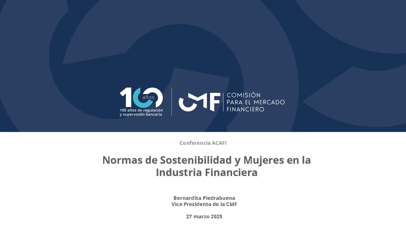 Normas de Sostenibilidad y Mujeres en la Industria Financiera