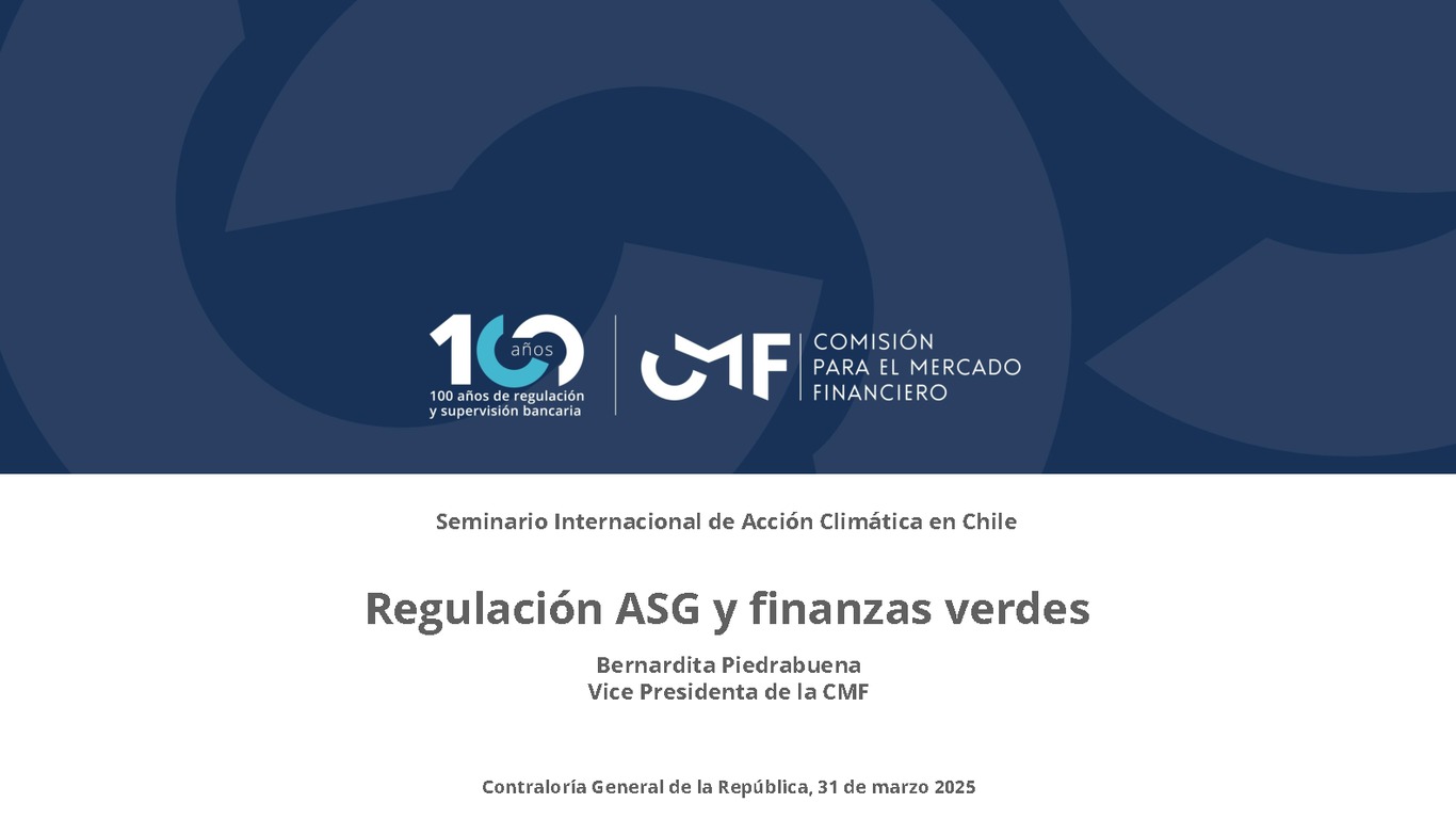 Regulación ASG y finanzas verdes