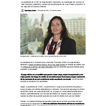 CMF defiende nuevo pago mínimo en tarjetas pese a críticas de la industria