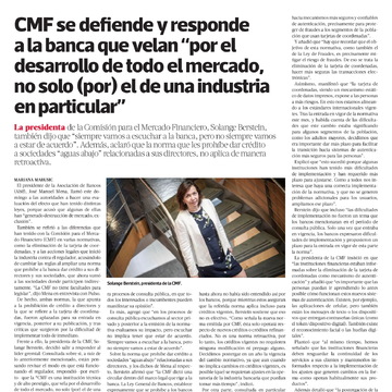 CMF se defiende y responde a la banca que velan “por el desarrollo de todo el mercado, no solo (por) el de una industria en particular”