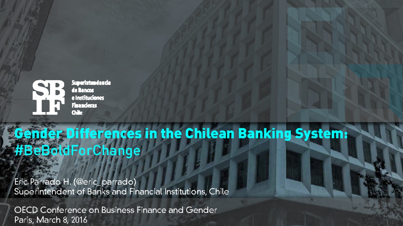 Presentación; Gender Differences in the Chilean Banking System