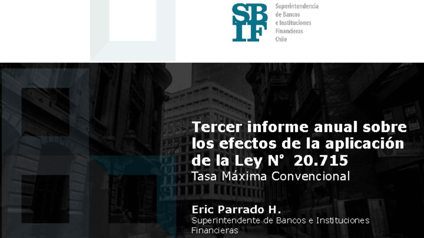 Presentación: Tercer informe anual sobre los efectos de la ley N° 20.715