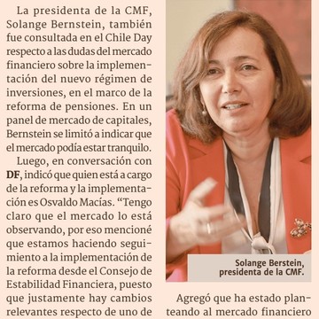 “Desde el Consejo de Estabilidad Financiera seguimos la implementación de la reforma de pensiones”