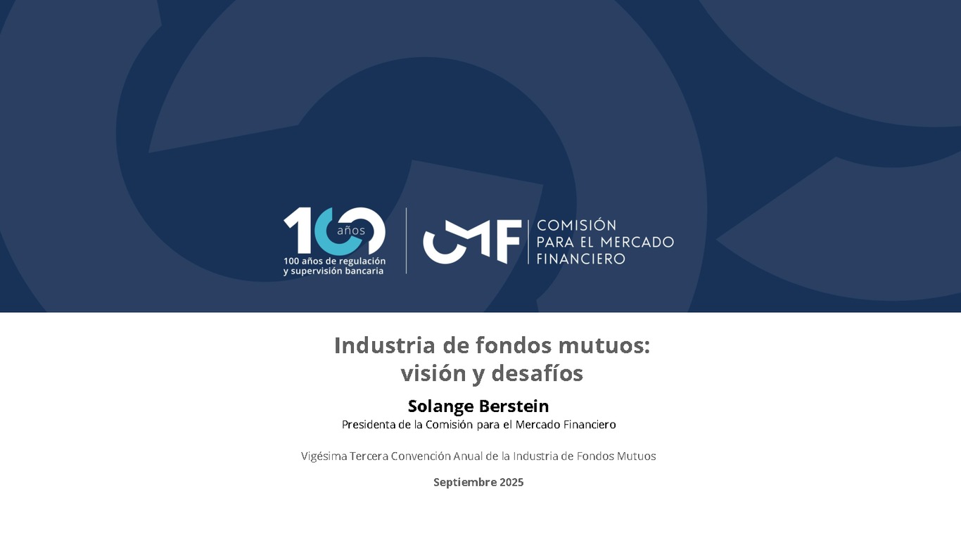 Industria de fondos mutuos: visión y desafíos