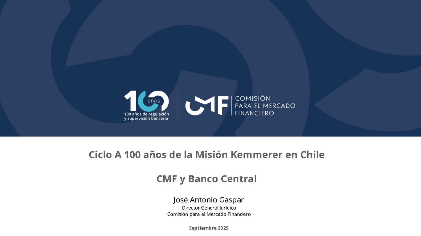 Ciclo A 100 años de la Misión Kemmerer en Chile