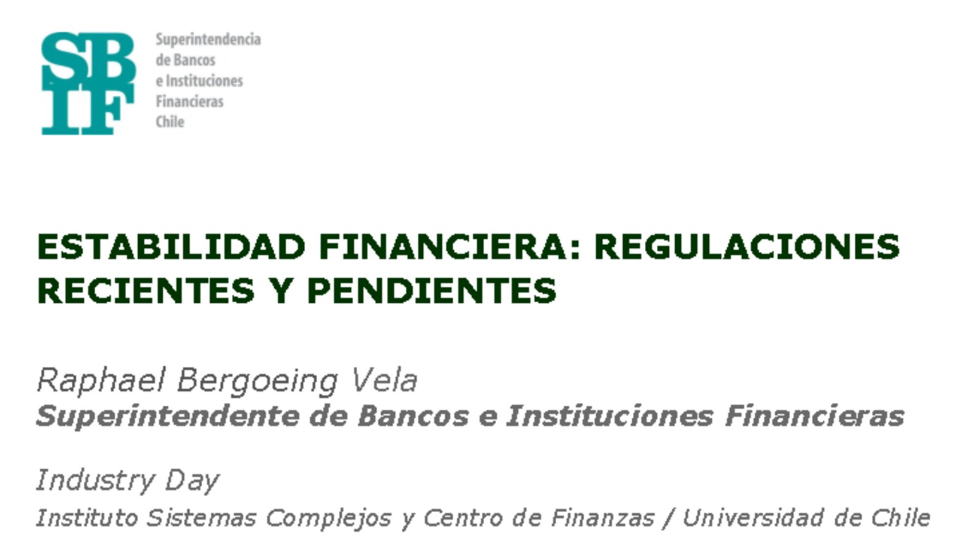 Presentación "Estabilidad financiera: regulaciones recientes y pendientes"