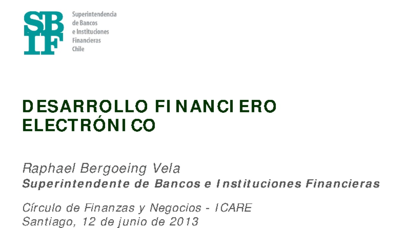 Presentación: Desarrollo Financiero Electrónico