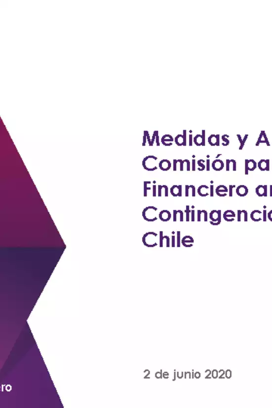 Presentación "Medidas y Análisis de La Comisión para el Mercado Financiero ante la Contingencia del COVID-19 en Chile" - Joaquín Cortez