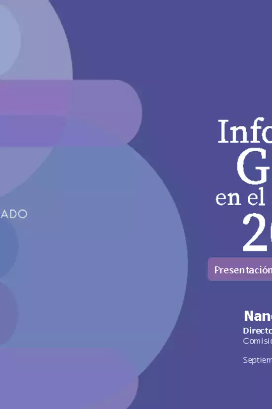 Presentación "Informe de Género en el Sistema Financiero"