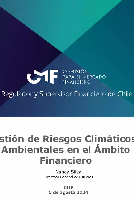 Gestión de Riesgos Climáticos y Ambientales en el Ámbito Financiero